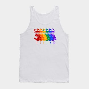 FELIX THE CAT - Rainbow colors Tank Top